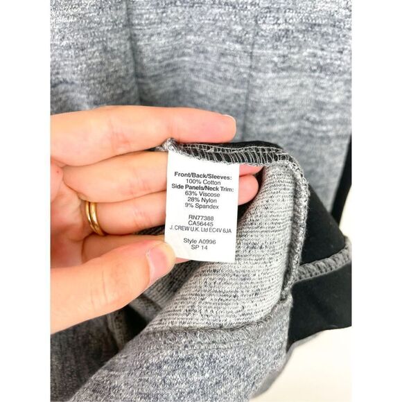 Madewell Gray/Black  Park Line Knit Dress Short Sleeve Pockets Size 0 - Picture 10 of 11